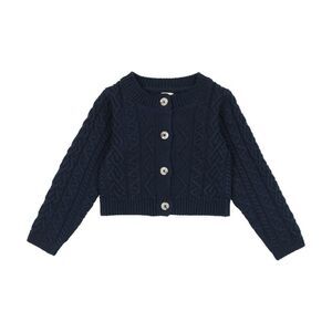 Analogie Cable Knit Cardigan Navy 2T NWT